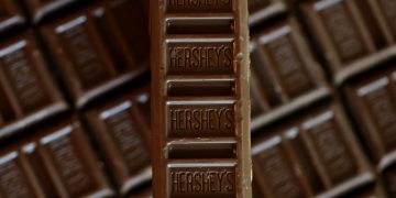 Stocks making the biggest moves midday: HSY, NVDA, BABA, OMC