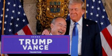 Japan’s SoftBank woos Trump with planned $100bn investment in US