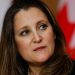 Canada’s finance minister Chrystia Freeland resigns