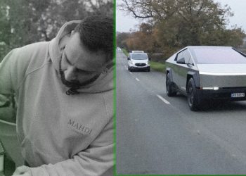The UK Now Has Its Own Illegal Rubberized Cybertruck on the Road