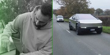 The UK Now Has Its Own Illegal Rubberized Cybertruck on the Road