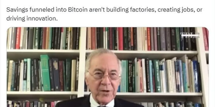 Johns Hopkins professor says a US Bitcoin reserve = "A stupid idea"