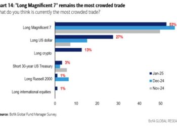 What are the most-crowded trades right now