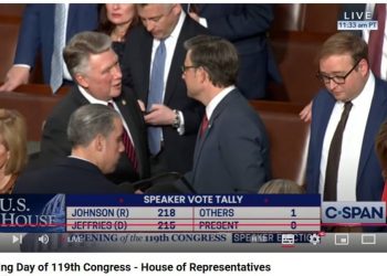 Johnson has returned to the House floor. Rep Self and Norman have switched vote to Johnson