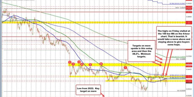 NZDUSD: A lot of chop in the trading this week, but the sellers are still in control