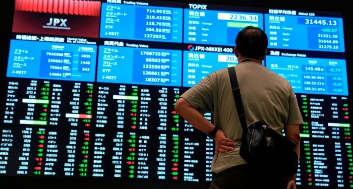Tokyo stocks fall in wake of Wall Street AI rout