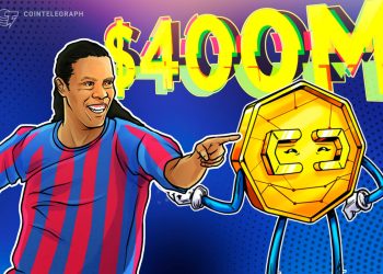 Ronaldinho launches token with 35% insider supply, hits $397M market cap