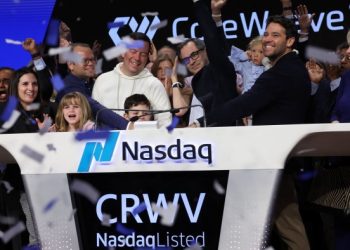 CoreWeave treads water in market debut after downsized IPO