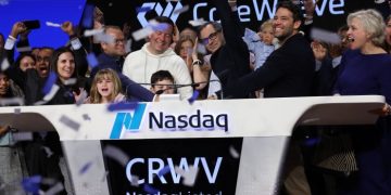 CoreWeave treads water in market debut after downsized IPO