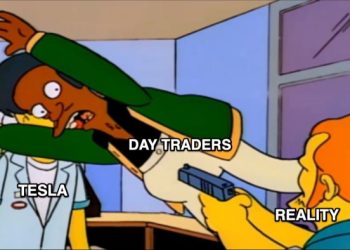 Retail traders are BTFD in Tesla