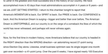 Trump has begun speaking | Forexlive