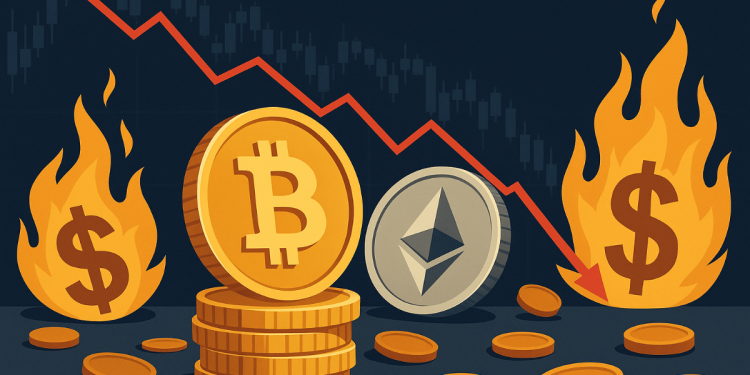 Bitcoin and Ethereum Lead as Crypto Liquidation Tops $724 Million