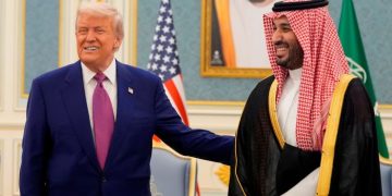 Donald Trump speaks to Saudi forum after agreeing $600bn AI and defence deal