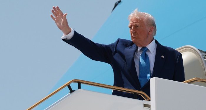 Donald Trump returns from Middle East dealmaking to domestic economic gloom