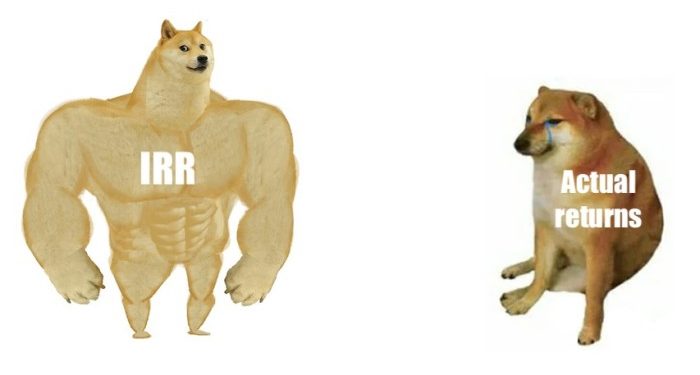 The delusion of private equity IRRs