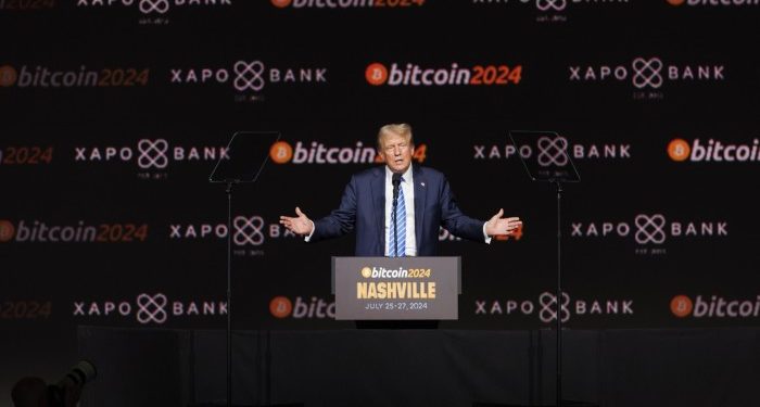 Trump media group plans to raise $3bn to spend on cryptocurrencies