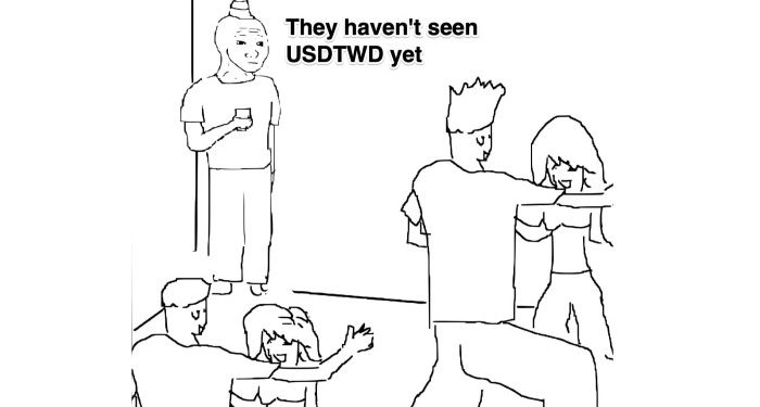 Uh-oh, the Taiwanese dollar is having a mad one