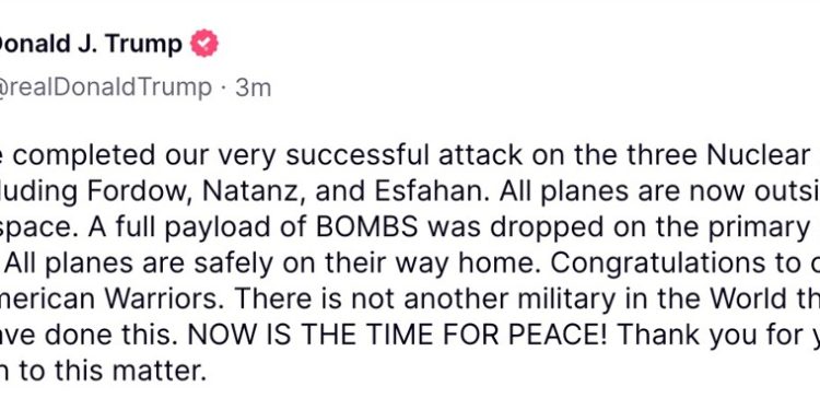 BREAKING: U.S. Successfully Struck Iran Nuclear Sites