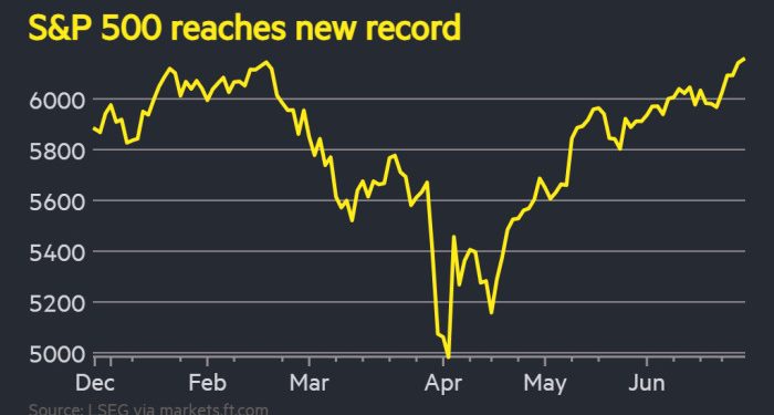 US stocks hit record high as markets recover from Trump tariff shock