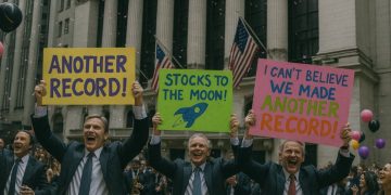 US stock indices close higher with the S&P and NASDAQ indices at new records again