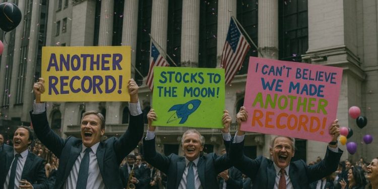 US stock indices close higher with the S&P and NASDAQ indices at new records again