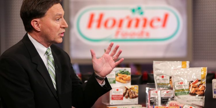 Stocks making the biggest moves midday: NVDA, PSTG, SNOW, HRL