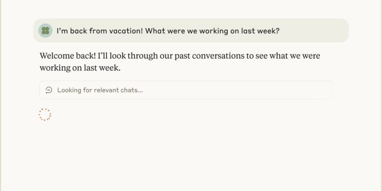 Anthropic’s Claude chatbot can now remember your past conversations