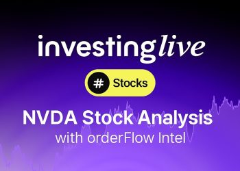NVDA stock analysis today with orderFlow Intel @ investingLive