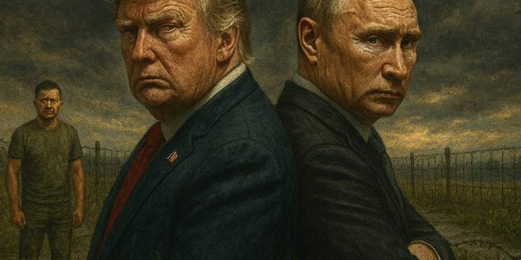 Pres. Trump’s plane lands in Alaska ahead of the meeting with Russians Putin