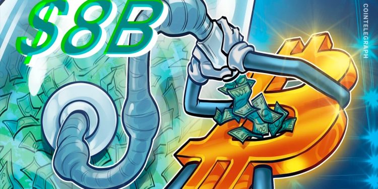 Bitcoin ‘Money Vessel’ Amasses $8B, Recovery Lacks ETF Inflows