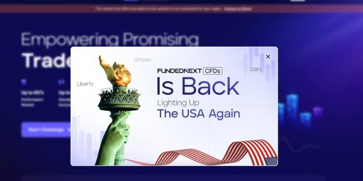 FundedNext Relaunches CFD Prop Trading in the US, but with Match Trader