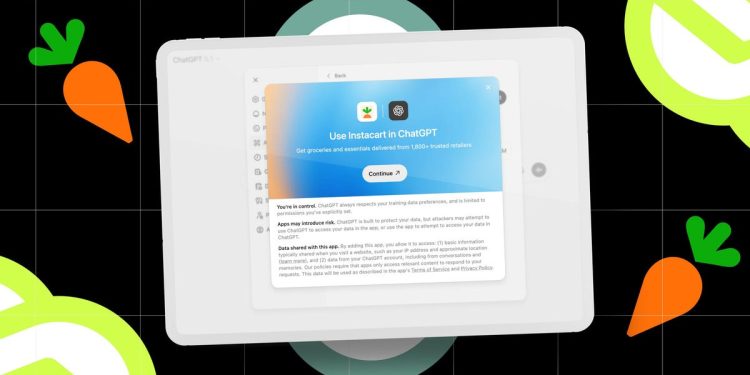 I tried using Instacart in ChatGPT, and ordered cookie ingredients for delivery – in minutes