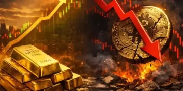 Gold closes in on ATH as Bitcoin falls again – Time to rotate again?