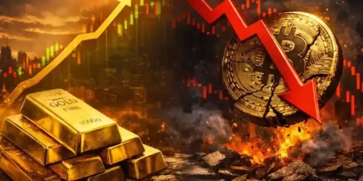 Gold closes in on ATH as Bitcoin falls again – Time to rotate again?