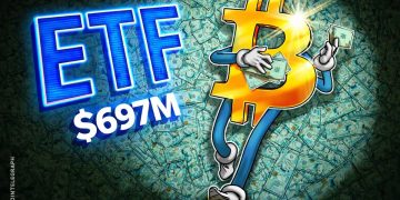 Bitcoin ETFs Attract $697M in Second Trading Day of 2026