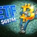 Bitcoin ETFs Attract $697M in Second Trading Day of 2026