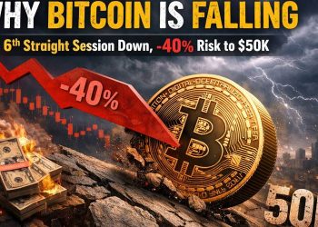 Why Bitcoin Is Falling? Losses Extend to 6th Day and BTC Price Prediction Signals 40% Slump to $50K