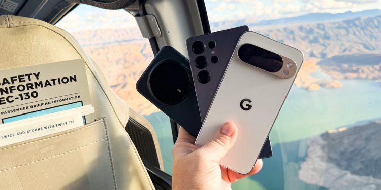 I compared the best Android camera phones from a helicopter – this model won the most