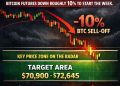 Bitcoin Futures Slide 10% as Order Flow Signals Continued Downside Risk