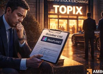 Metaplanet’s October TOPIX entry at risk? Inside JPX’s crypto crackdown