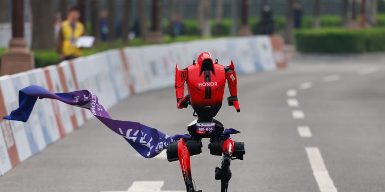 A Humanoid Robot Set a Half-Marathon Record in China
